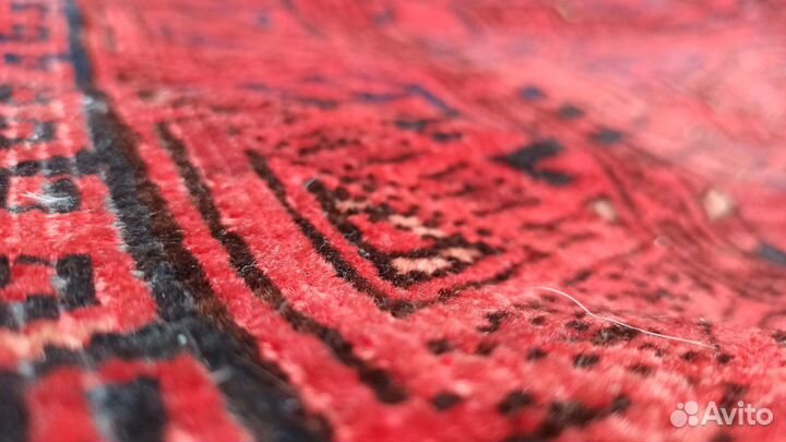 Старинный шерстяной ковер ручной работы 2.85*1.75