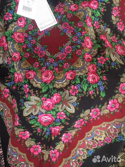 Павловопосадский шерстяной платок Романтика