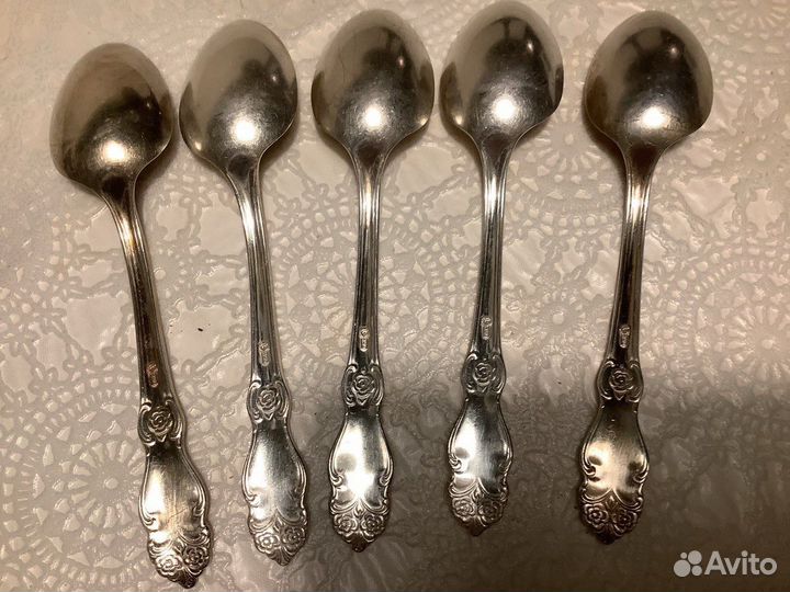 Ложки, ножи мельхиоровые