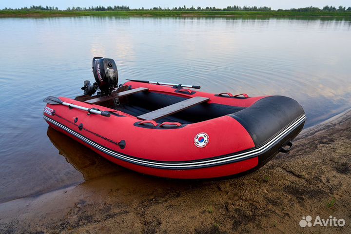 Лодка mishimo lite 320 красно-черная