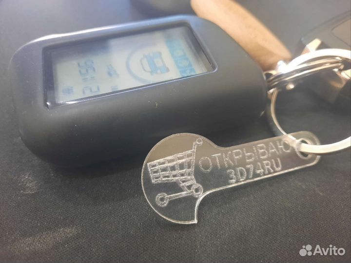 Брелок открывалка тележек