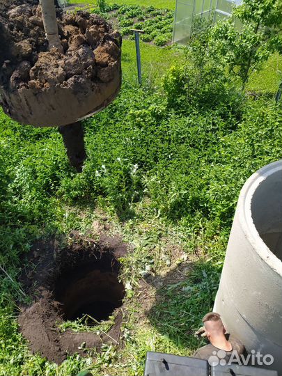 Бурение колодцев и септиков машиной