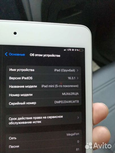 iPad mini 5 cellular 64gb