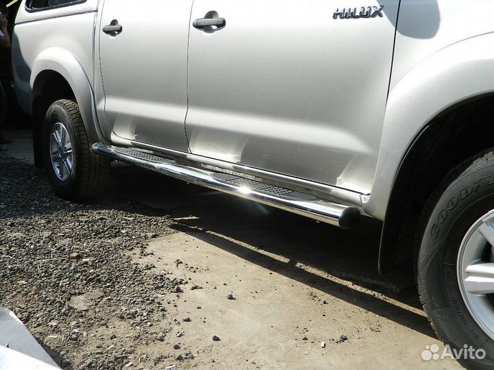 Пороги овал toyota hilux, 2006-2015