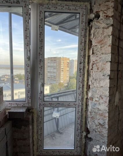 Дверь балконная кве новая 2200х700 мм