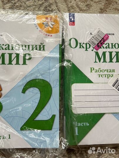 Учебники и рабочая тетрадь окружающий мир