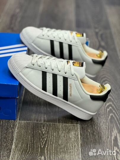 Кроссовки Adidas Superstar белые/черные