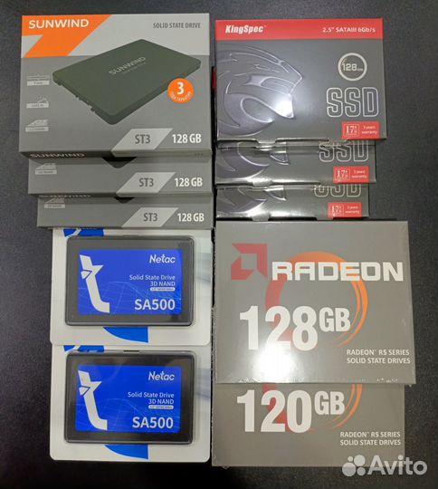 SSD накопители в ассортименте