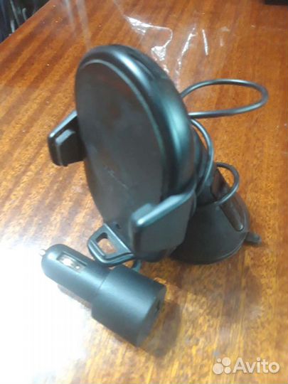 Автомобильная беспроводная зарядка + держатель для