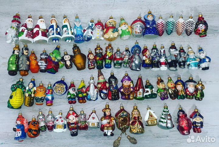Елочные стеклянные игрушки новые