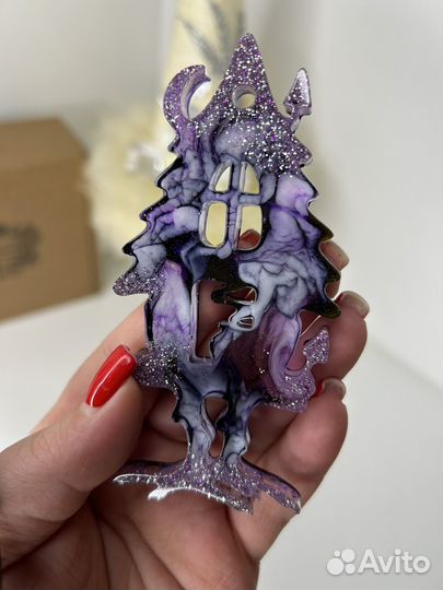 Новогодние игрушки из эпоксидной смолы