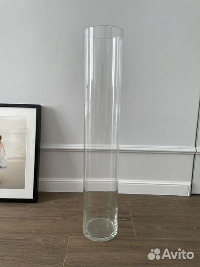 Стеклянная ваза/колба 80 см