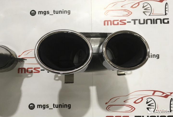 Насадки на выхлоп Mercedes E53 Chrome
