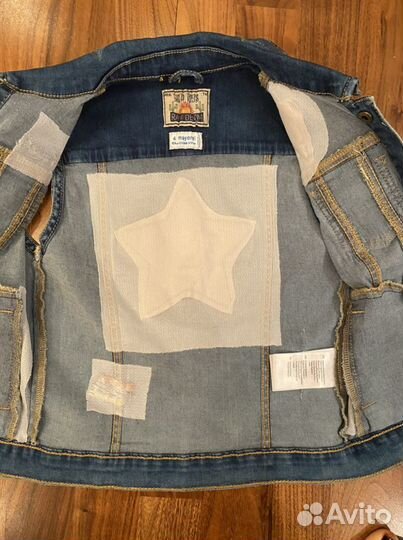 Жилетка джинсовая, размер 104 см