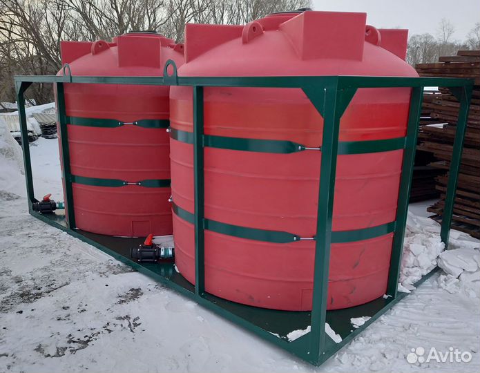 Емкость пластиковая в каркасе. кас, жку