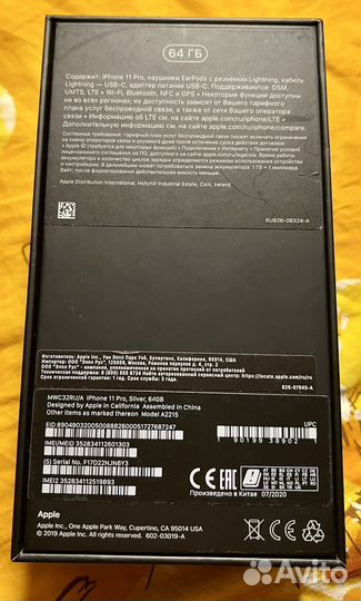 iPhone 11 pro 64 silver