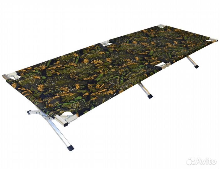 Теплая раскладушка для рыбалки медведь 190х65х45см