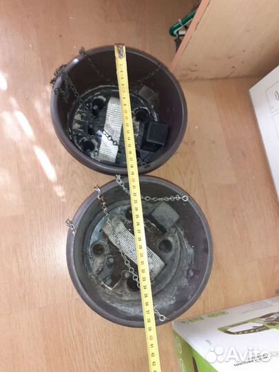 Кашпо подвесные, 2 новые и 2 б/у