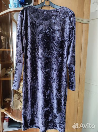 Платье велюровое