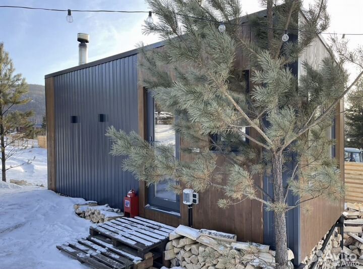 Баня модульная каркасная