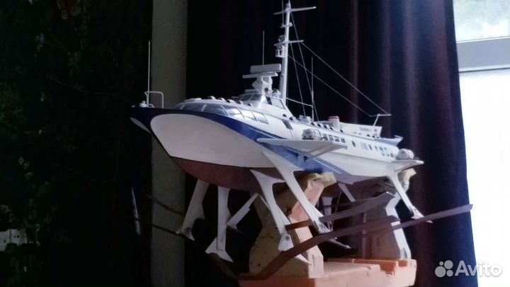 Судно на подводных крыльях Комета СССР модель