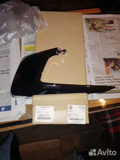 Накладка переднего бампера на Mitsubishi ASX 2018г