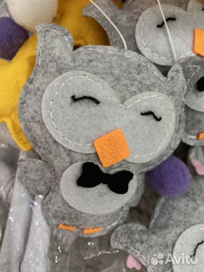 Мобиль на кроватку из фетра