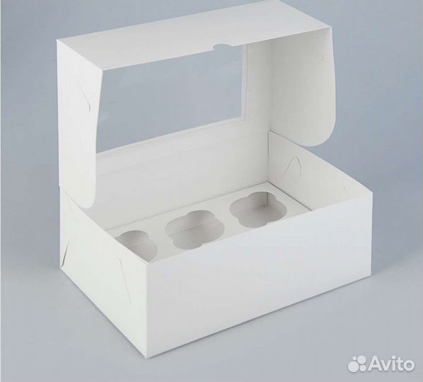 Коробочки под капкейки с окном