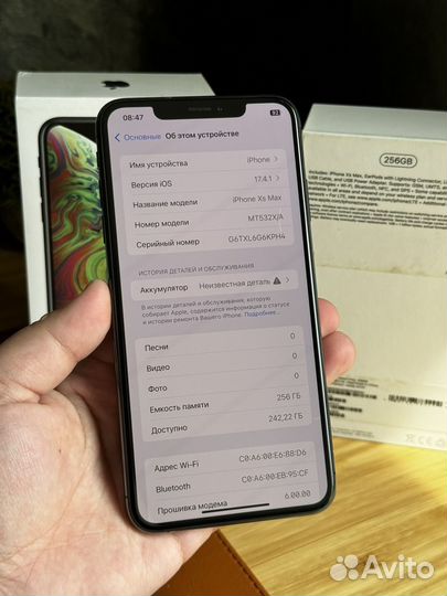 iPhone Xs Max, 256 ГБ