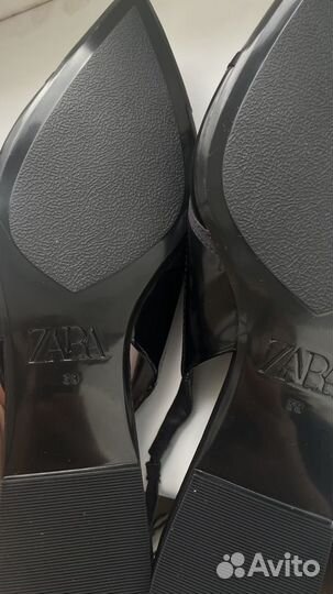 Босоножки сабо туфли слингбэки zara