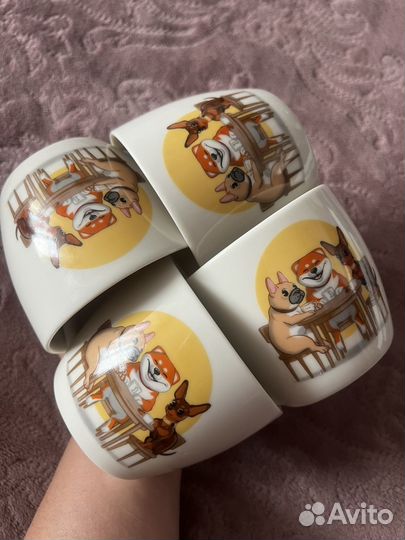 Кружка, набор из 4-х штук