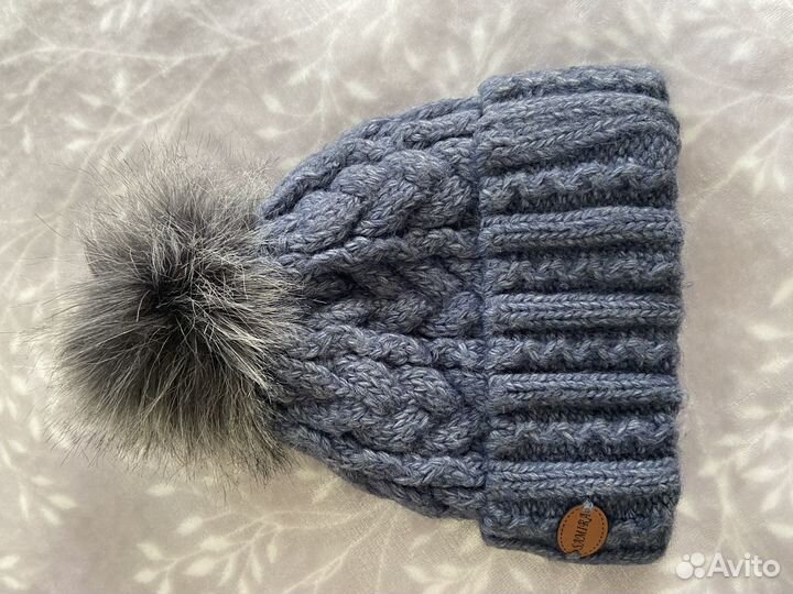 Шапка зимняя женская вязанная