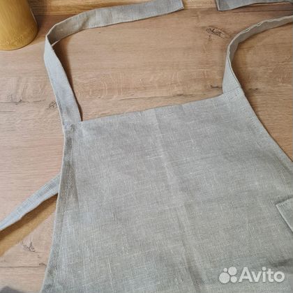 Фартук женский, натуральный лен 40 - 42 - 44 - 46