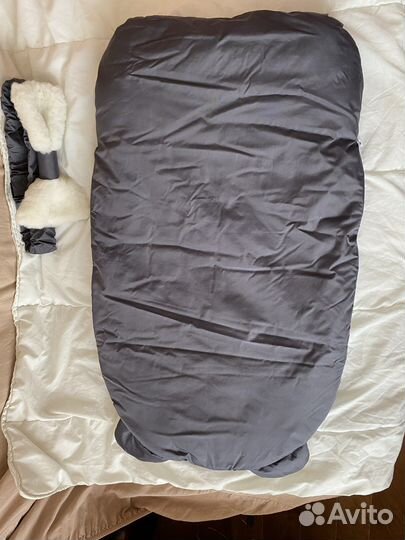 Зимний конверт в коляску на овчине