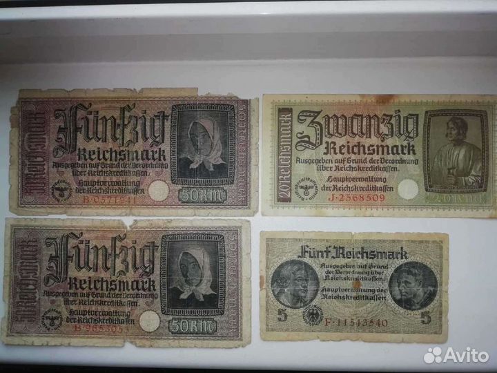 14 банкнот Германии 1922-1944гг