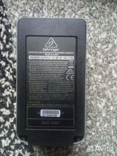 Гитарная педаль behringer vd400