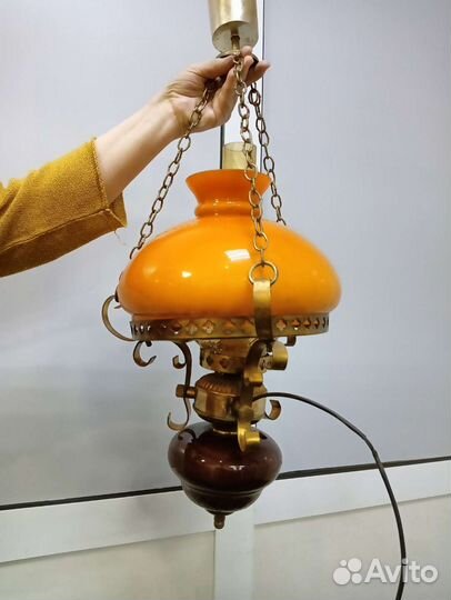 Люстра винтаж керосинка Югославия