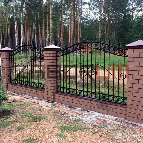 Кованый забор в Люберцах