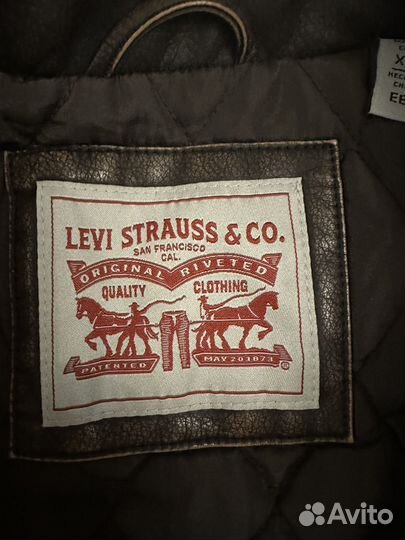 Кожаная куртка Levis Оригинал XXL