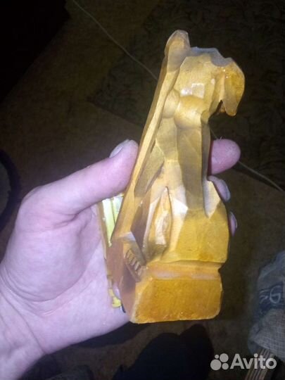 Собака из дерева СССР