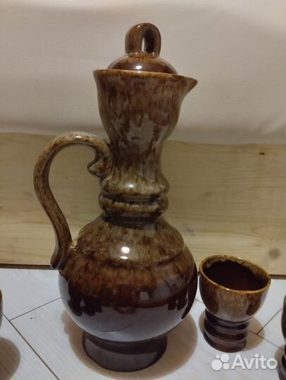 Графин и стаканы керамика