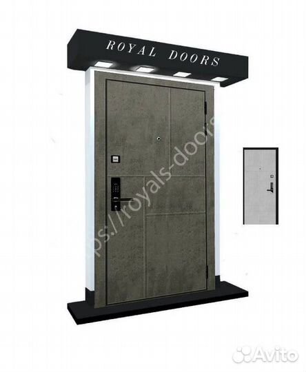 Металлическая дверь с биометрическим замком