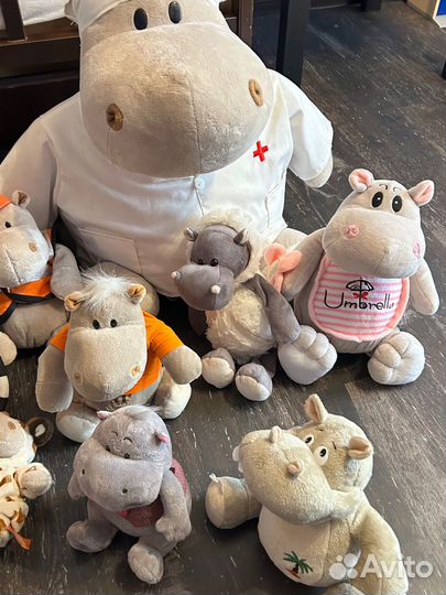 Мягкие игрушки бегемот