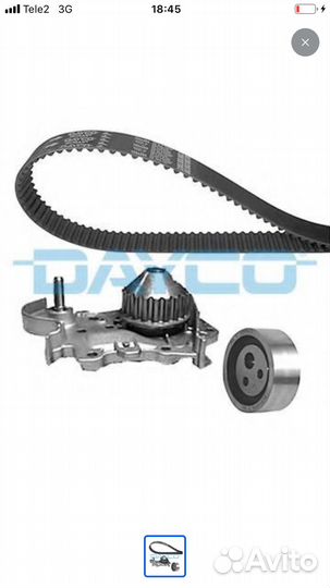 Ktbwp2591 комплект ремня грм с помпой dayco