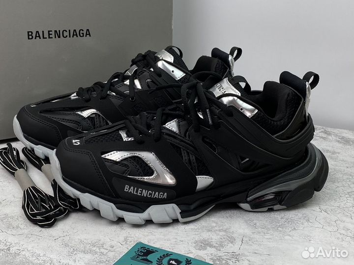 Кроссовки Balenciaga Track Sneaker Black Silver