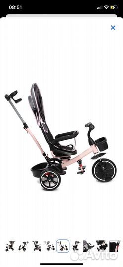 Трехколесный велосипед с родительской ручкой