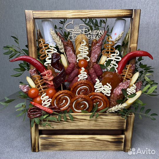 Съедобные мужские букеты