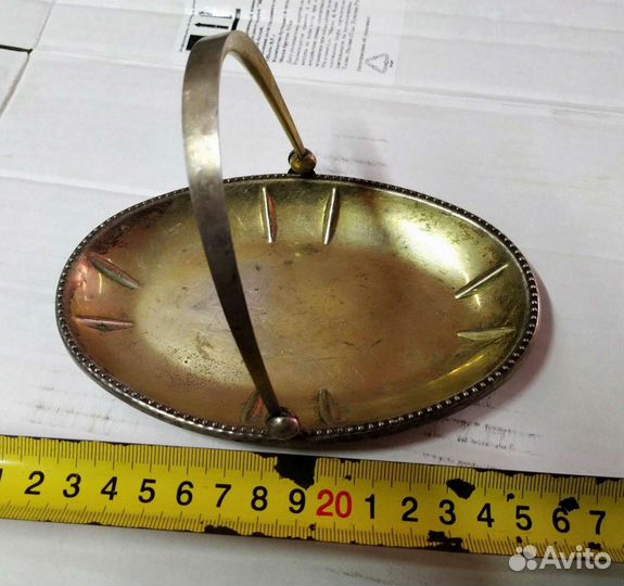 Сахарница мельхиор старинная T31Met клеймо