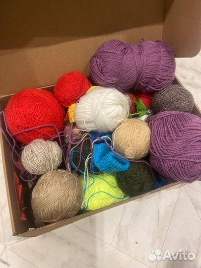 Пряжа нитки для вязания цена за все