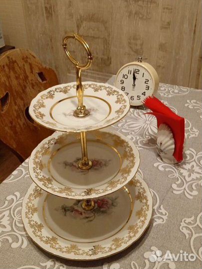 Ваза для фруктов трехъярусная, Чехия